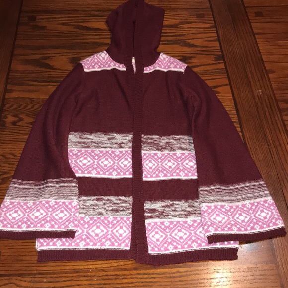 Girl’s Hooded Pink Republic Sweater Size 10/12 - Picture 5 of 16